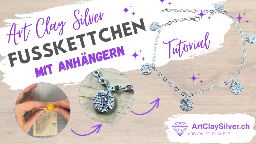 Anhänger aus Art Clay Silver selber machen