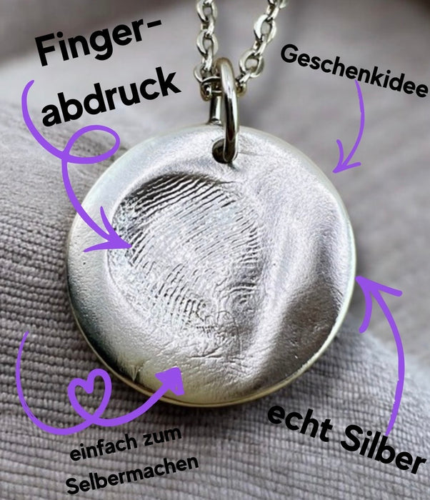 Art Clay Silver Anhänger DIY Set – Zuhause dein echt Silbaranhänger machen