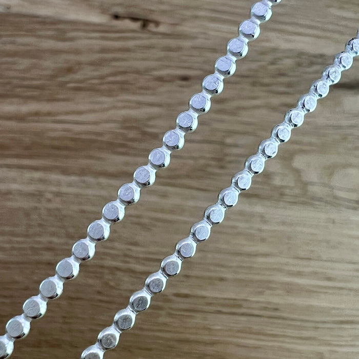 Flacher Perlendraht aus Sterling Silber, Silberdraht 925, für Ringherstellung