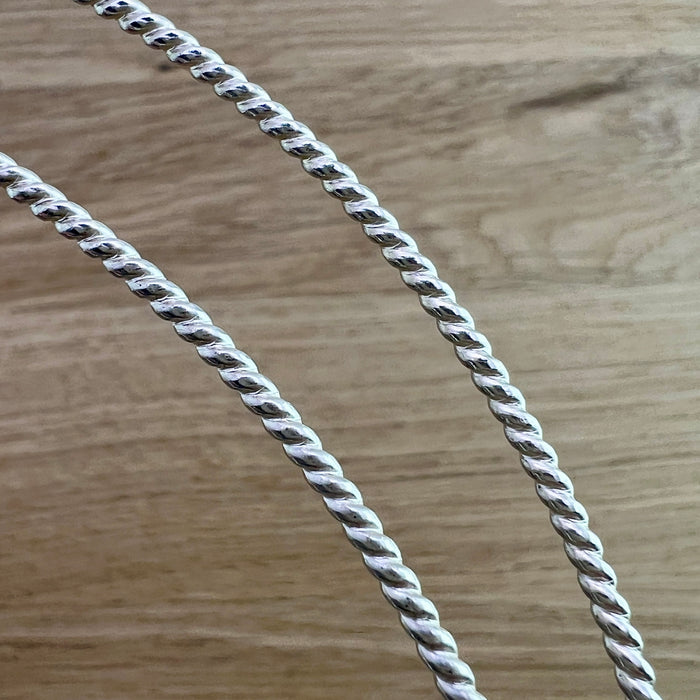 Kordel Draht aus Sterling Silber, Silberdraht 925 gedreht, für Ringherstellung