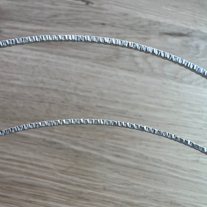Draht gehämmert aus Sterling Silber, Silberdraht 925 mit Vierkantprofil, für Ringherstellung
