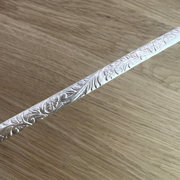 Silberdraht mit Muster aus Sterling Silber 925, mit Prägung, für Ringherstellung